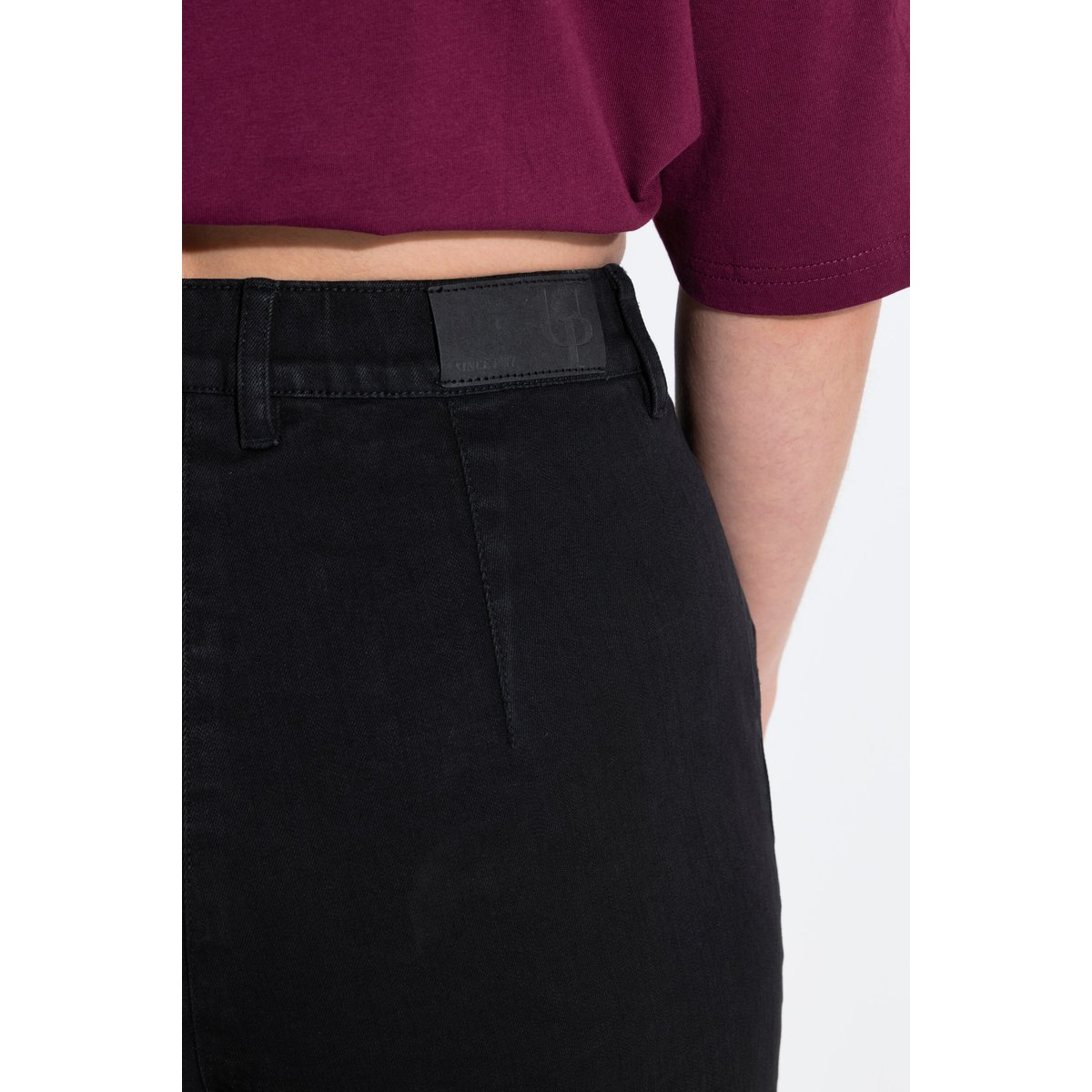 Jean Mony jambe large, poches zippées noir, ULLA POPKEN