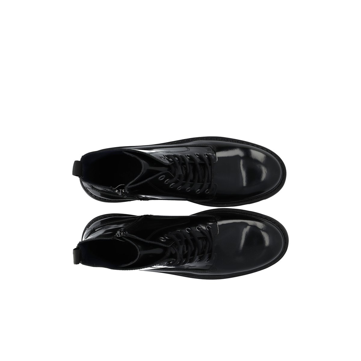 Bottes À Lacets black1, BIANCO