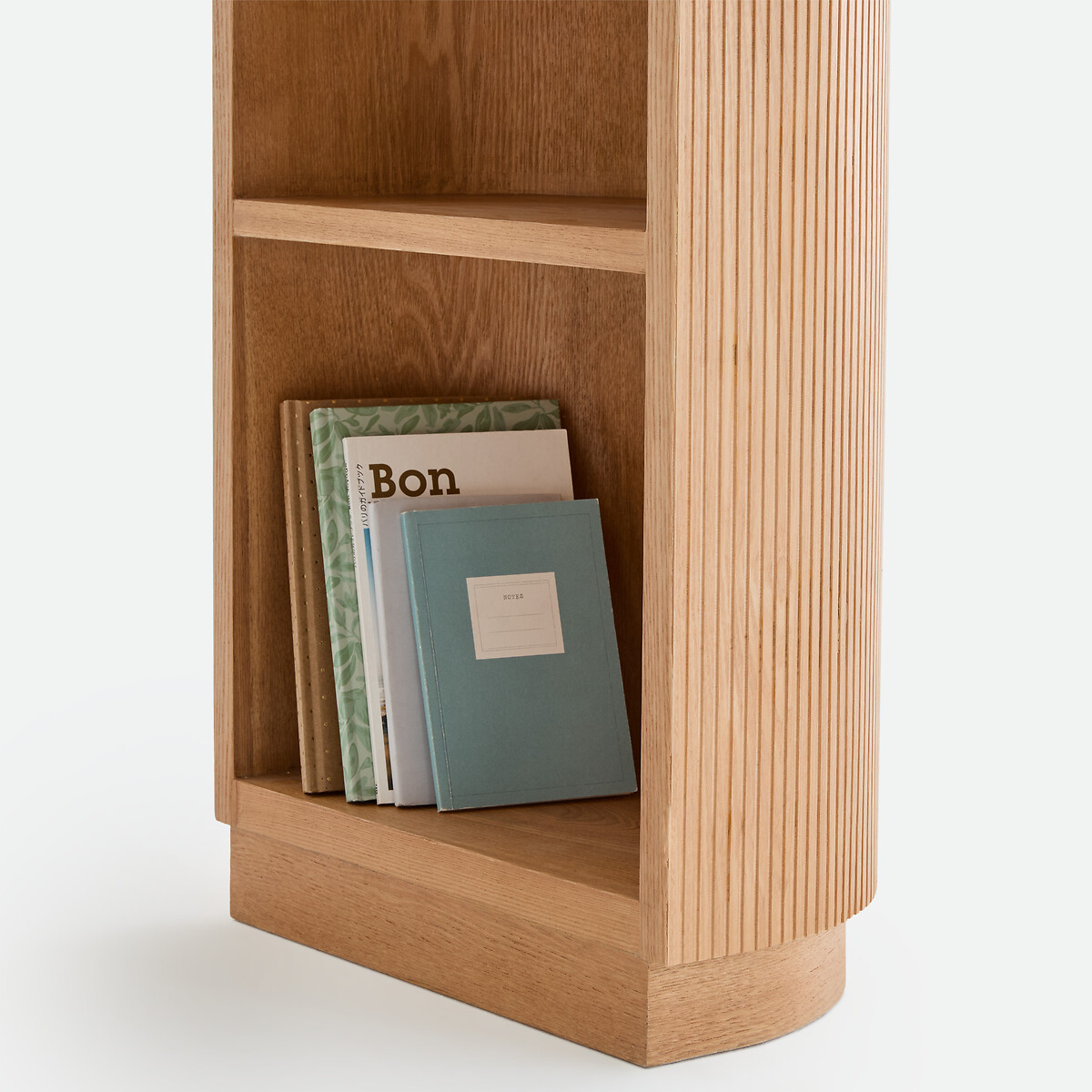 Bureau avec rangements, pieds cannelés, FRATTI chene/beige, LA REDOUTE INTERIEURS