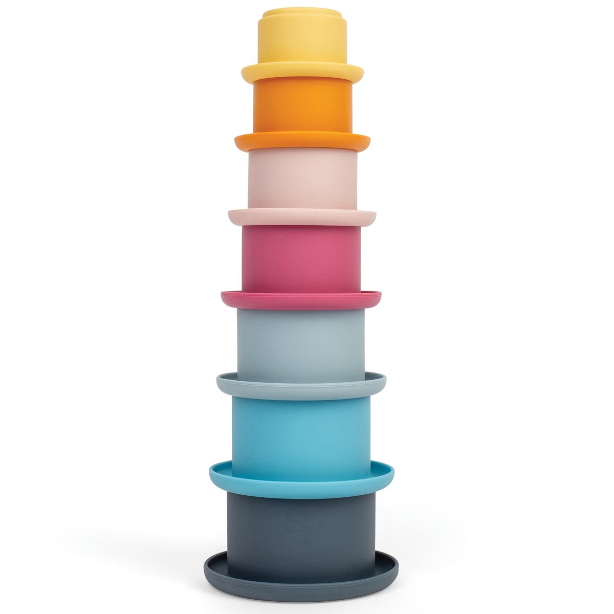 Gobelets de bain empilables bleu, BIGJIGS