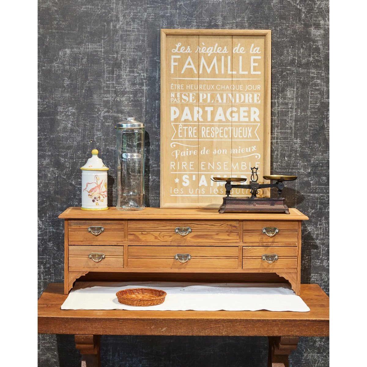 Étagère en bois Gaëlle N°887 - Bon état bois clair, DEBONGOUT