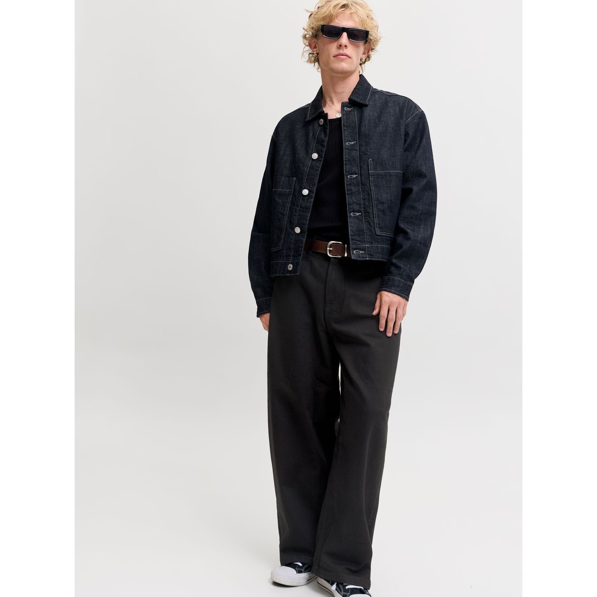 Jeans À Coupe Tonneau black denim, JACK & JONES