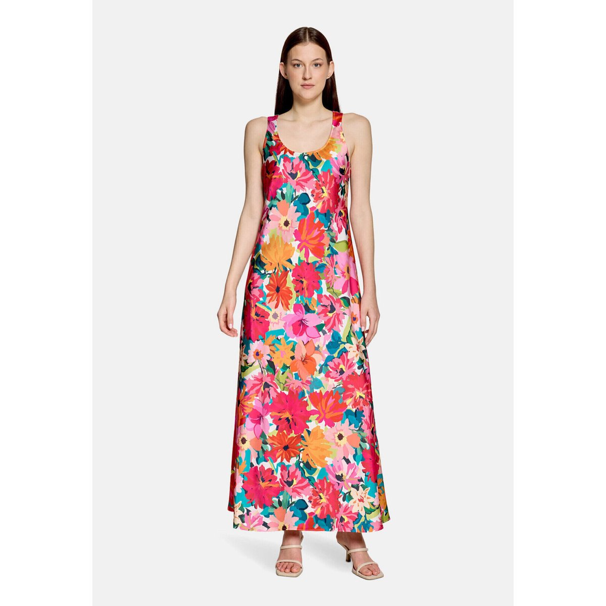 Robe à fleurs à imprimé yellow/pink, VERA MONT