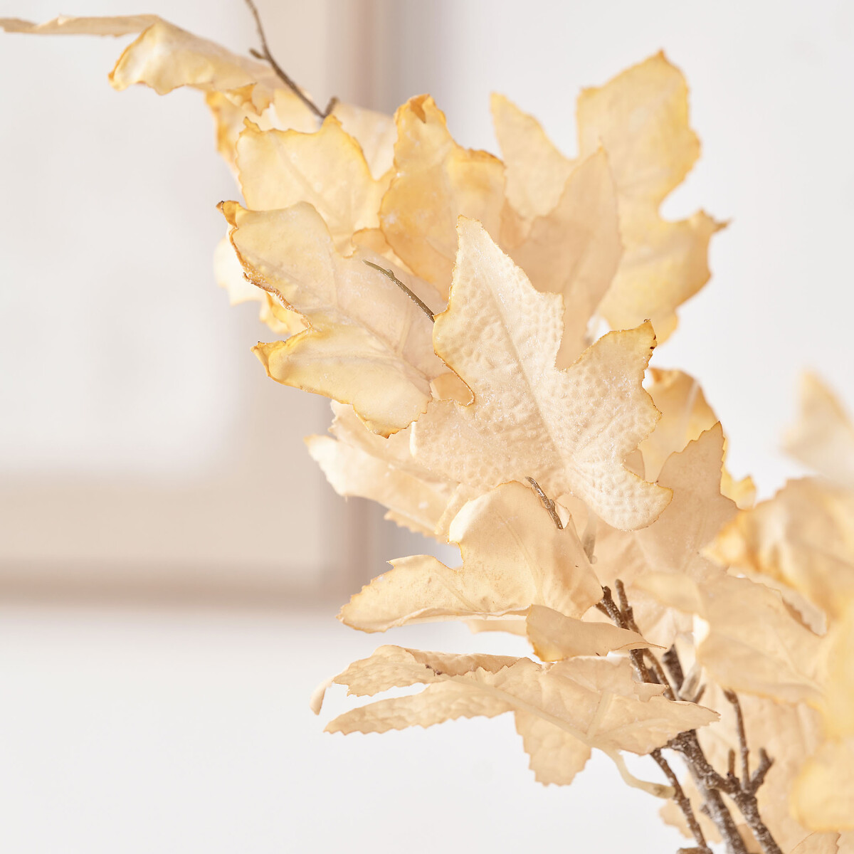 Set of 6 82cm Natural Apricot Maple Leaf Stems natural, ÉDITÉ