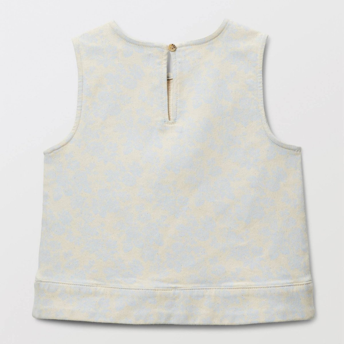 Top sans manches en twill imprimé naturel, MONOPRIX