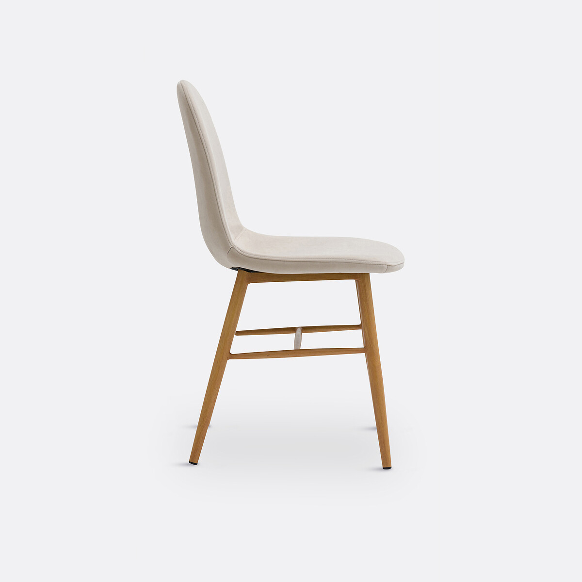 Chaise velours, Polina ecru, LA REDOUTE INTERIEURS