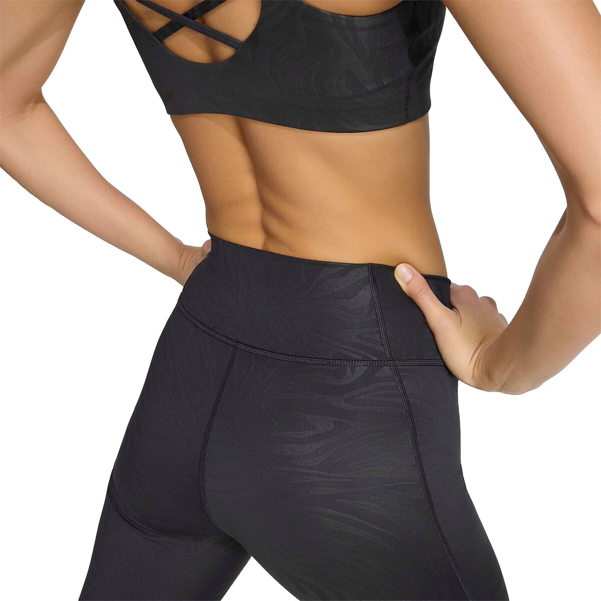 Leggings sportivi fantasia nero , adidas Performance