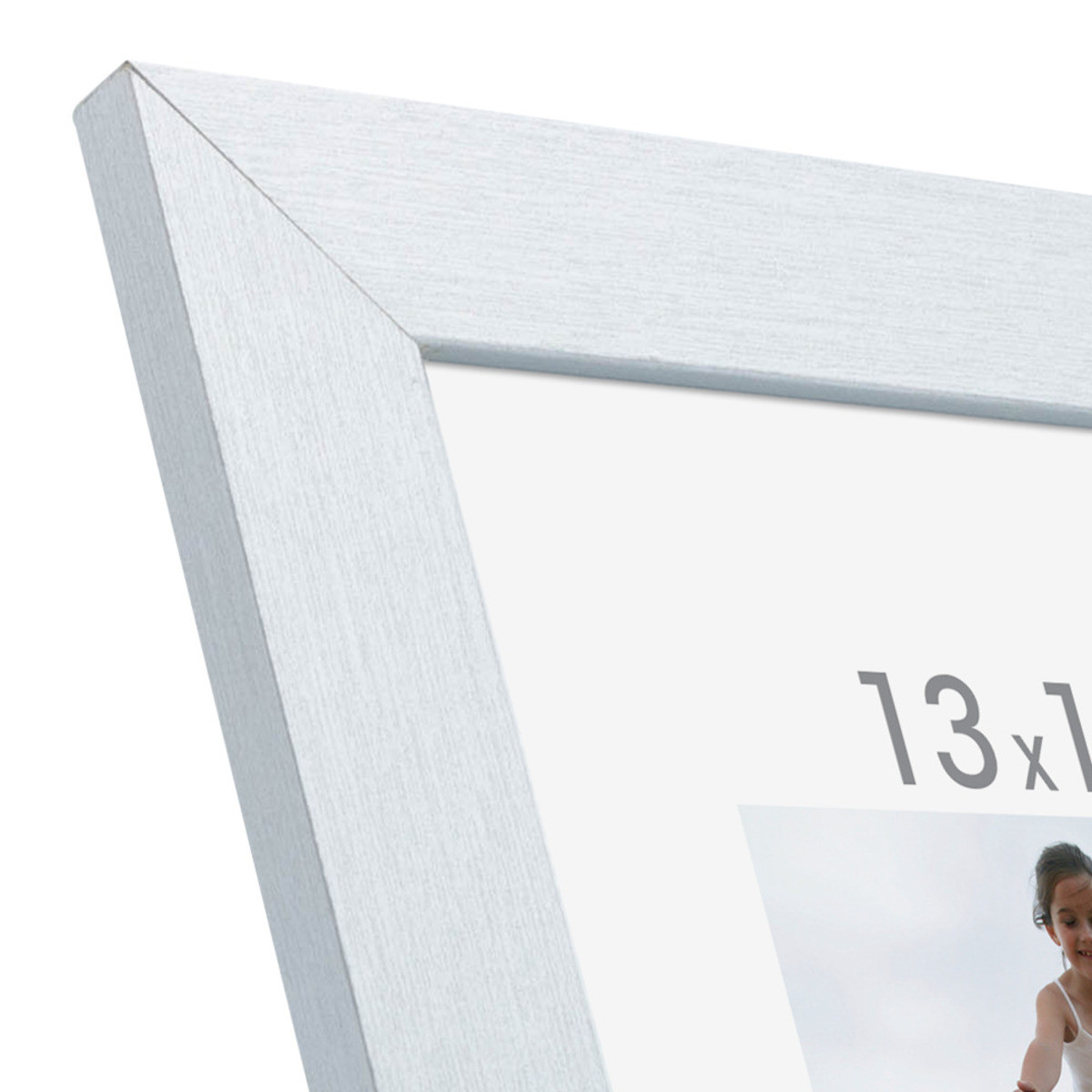 Cadre Photo En Bois Reconstitué Fsc OPTIMO aluminium, CEANOTHE