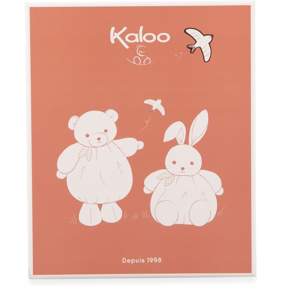 Peluche Ours Patapouf 17 cm bleu, KALOO