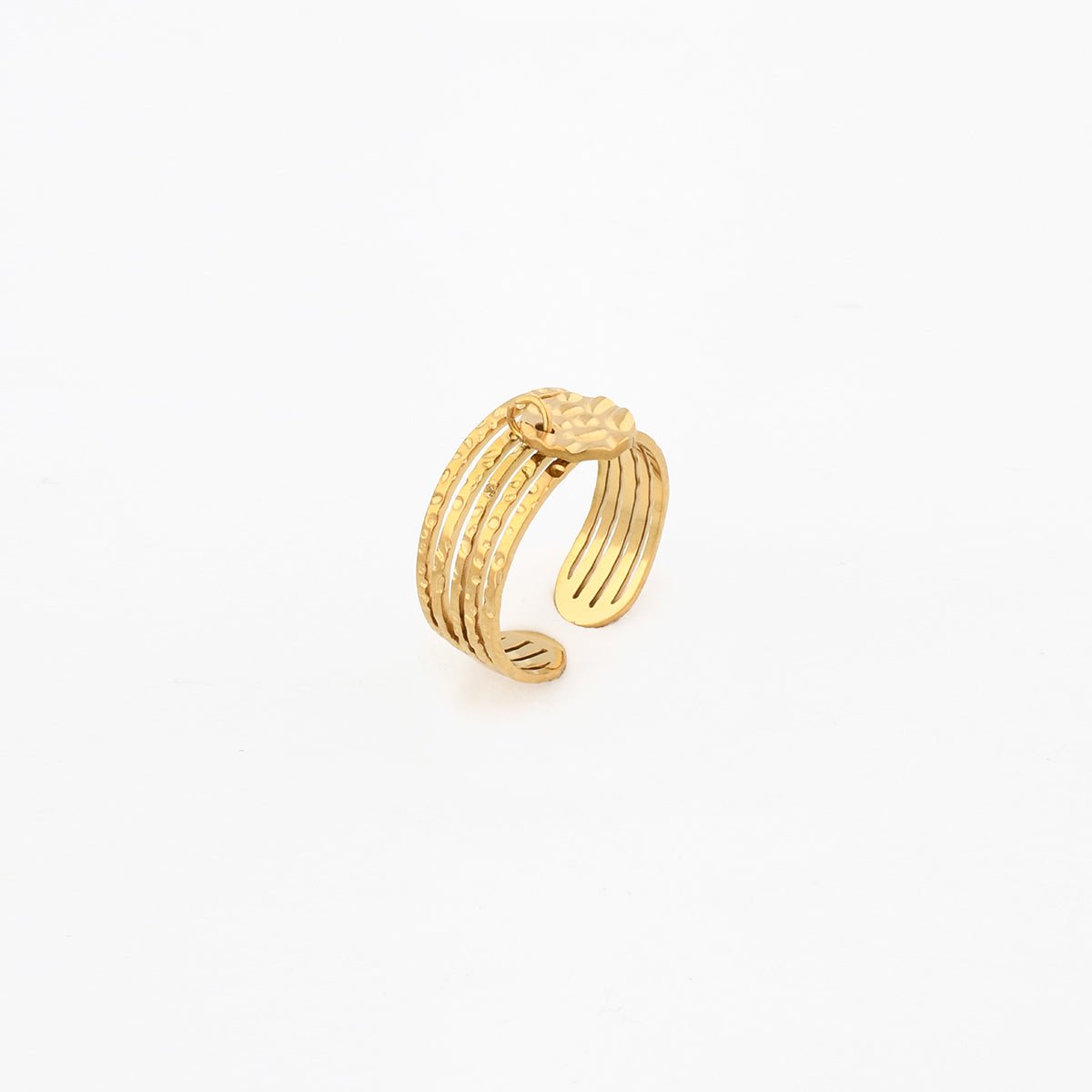 Bague pampille en acier inoxydable aucun, BALABOOSTE