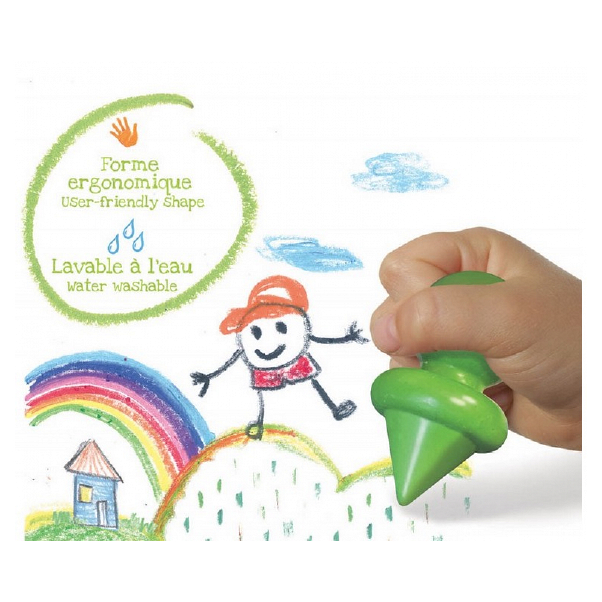 Mes premiers crayons ergonomiques couleur unique, CREA.LIGN