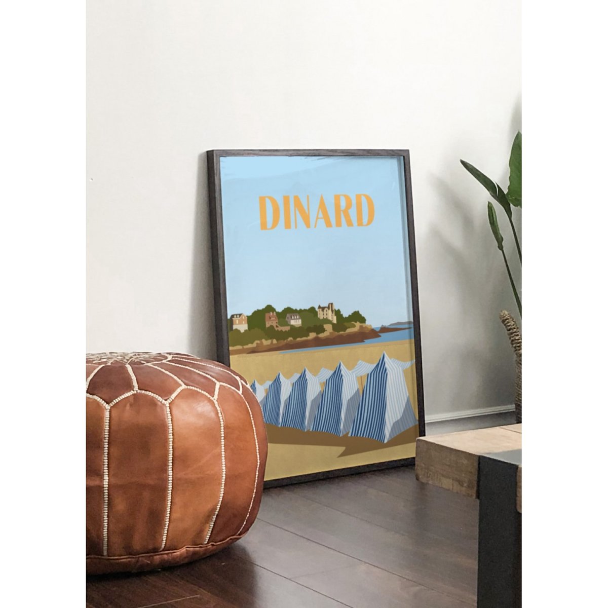 Affiche ville de Dinard blanc, L'AFFICHERIE