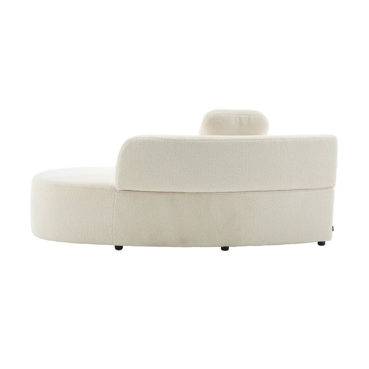 Canapé virgule organique 2-3 places bouclette WAVE crème, SWEEEK
