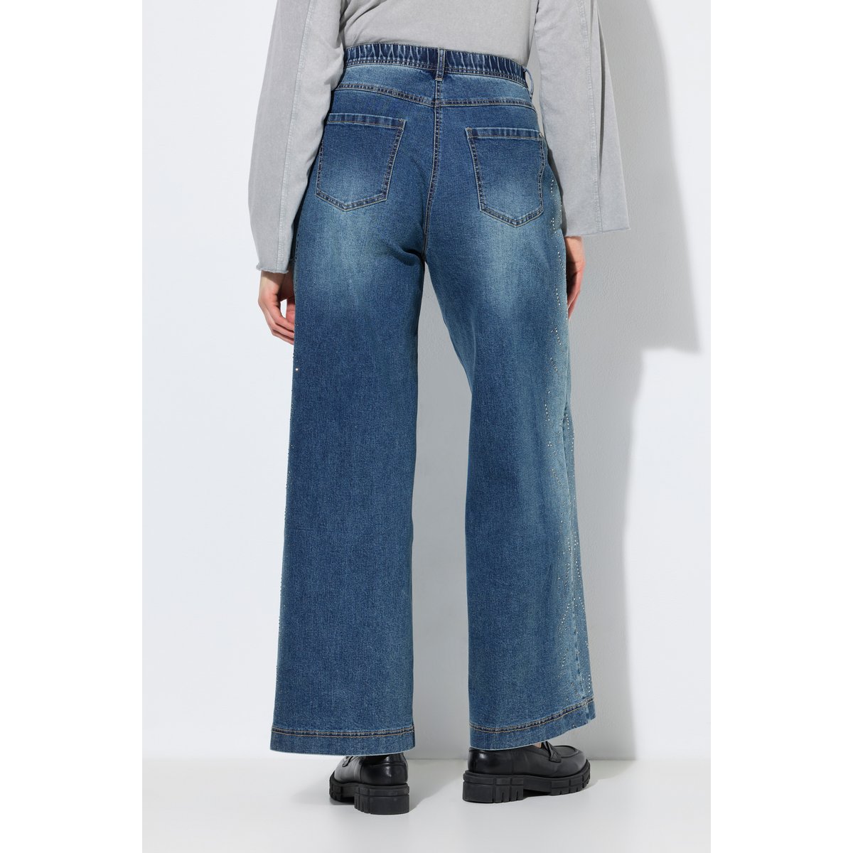 Jean Mary, jambe ultra-large bleu jean, ULLA POPKEN