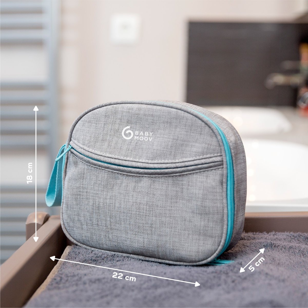 Trousse de soin bébé avec 9 accessoires Aqua bleu, BABYMOOV