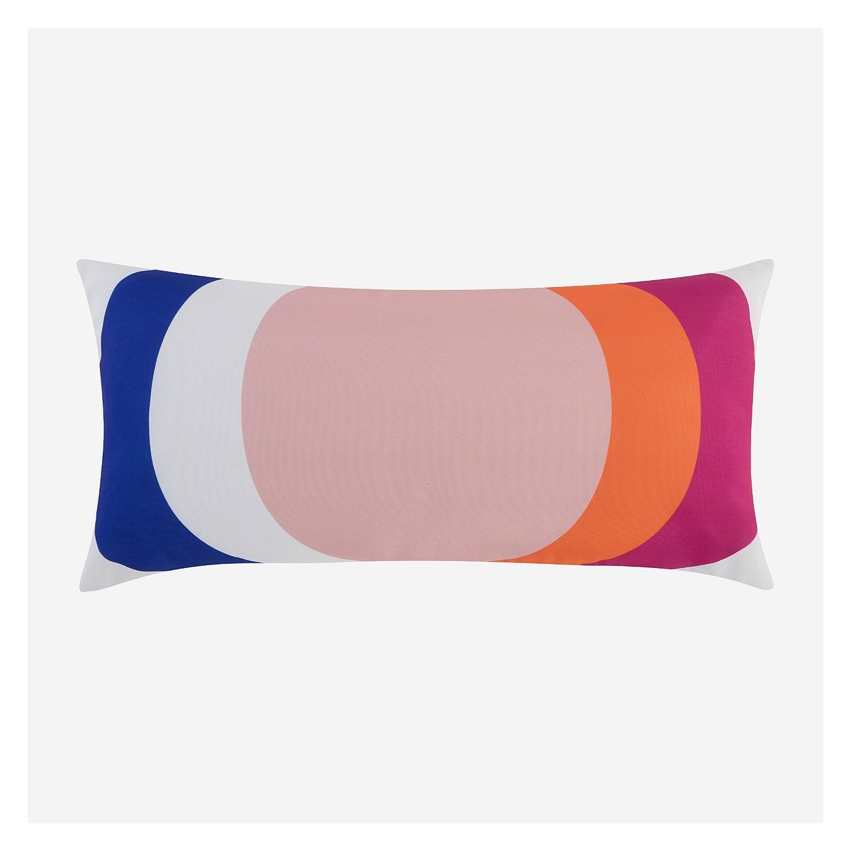 Coussin d'extérieur déperlant et anti-UV CLARISSE rose, bleu, HABITAT
