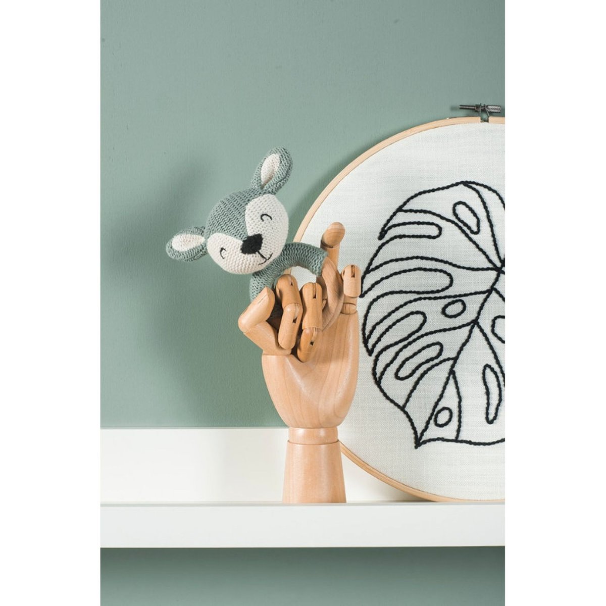Hochet anneau de dentition vert, JOLLEIN