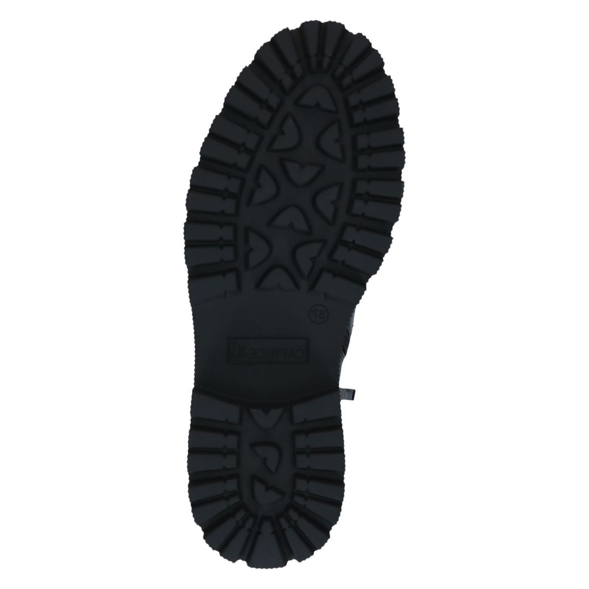Bottine en cuir noir nappa, CAPRICE