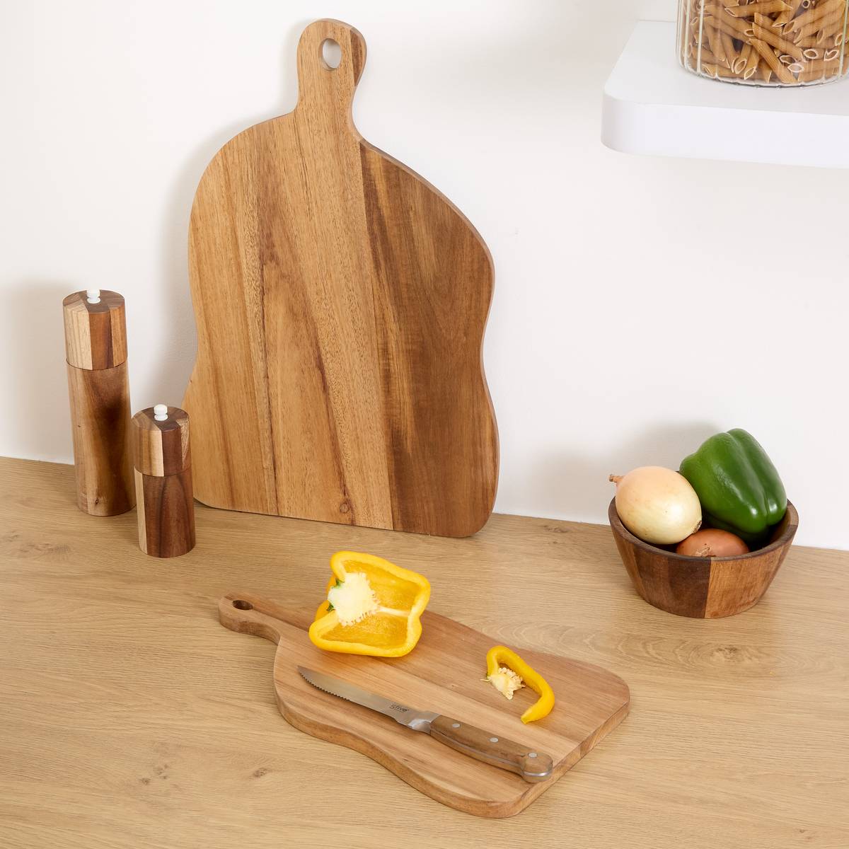 Planche à découper en acacia ACACIA beige, 5FIVE SIMPLY SMART