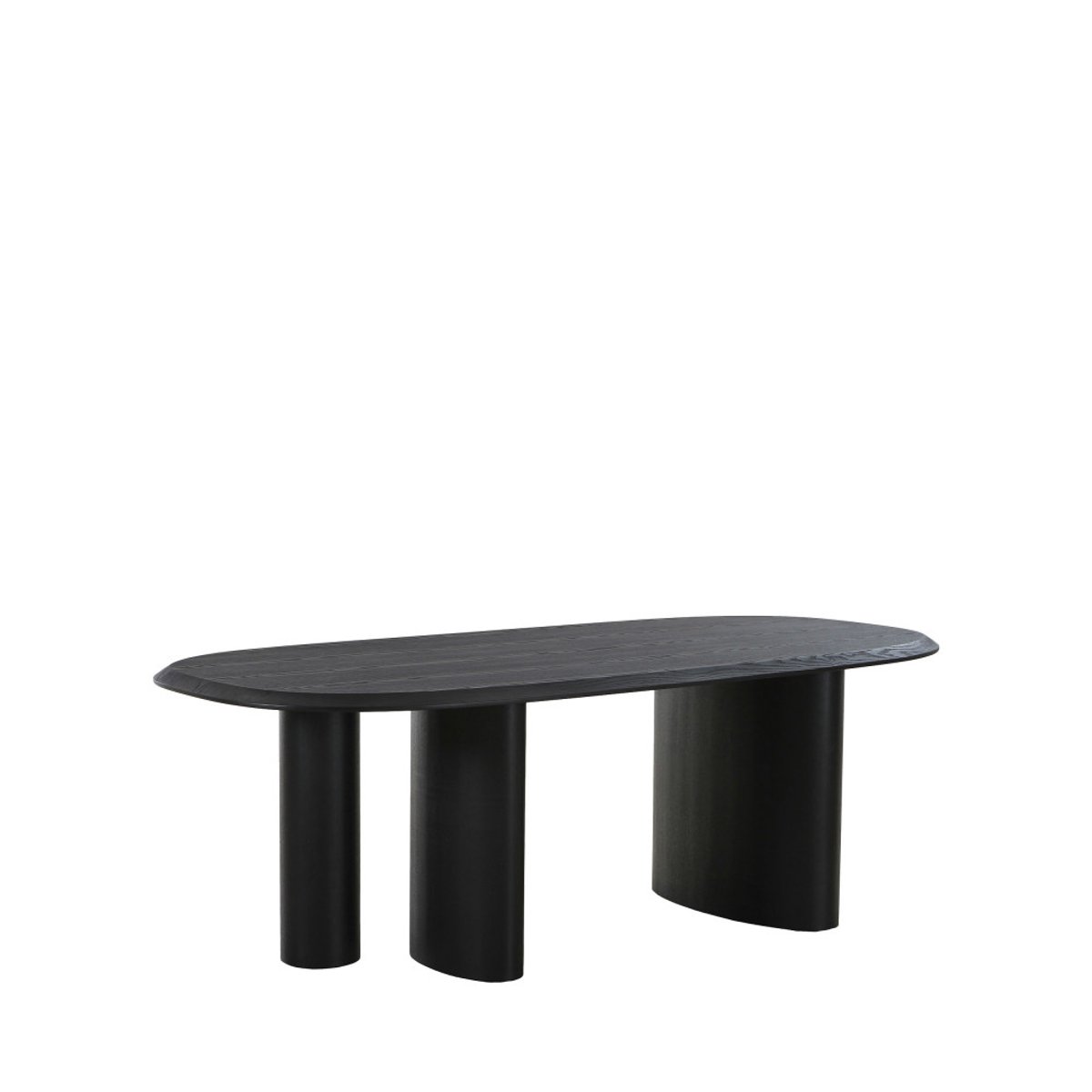 Table à manger 8 personnes ovale en bois- TIRANO noir, HOUSE NORDIC