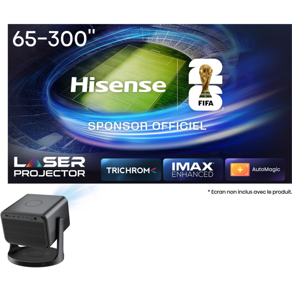 Vidéoprojecteur home cinéma Laser C3 gris, HISENSE