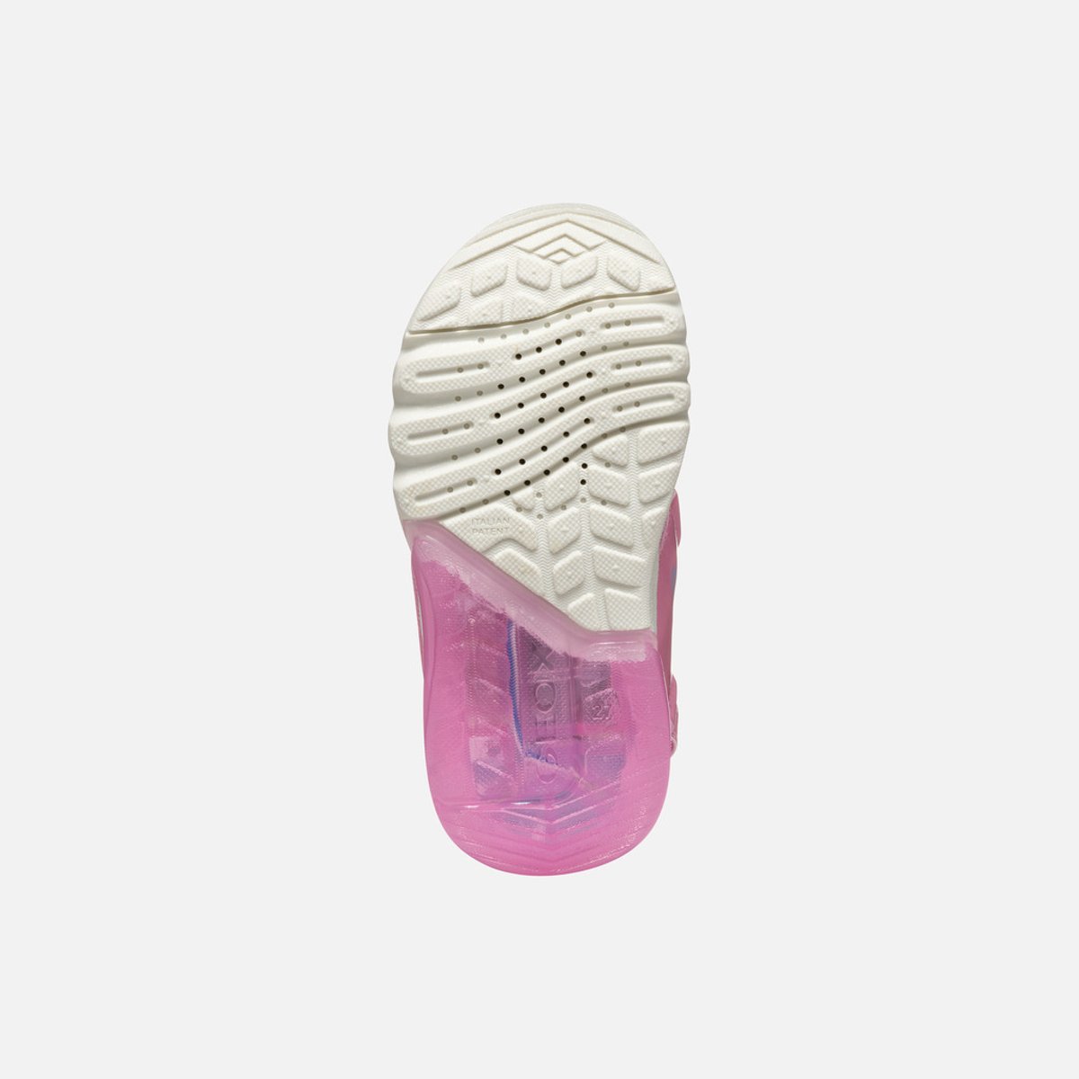 Baskets À Led J SANDAL CIBERDRON rose/bleu ciel clair, GEOX