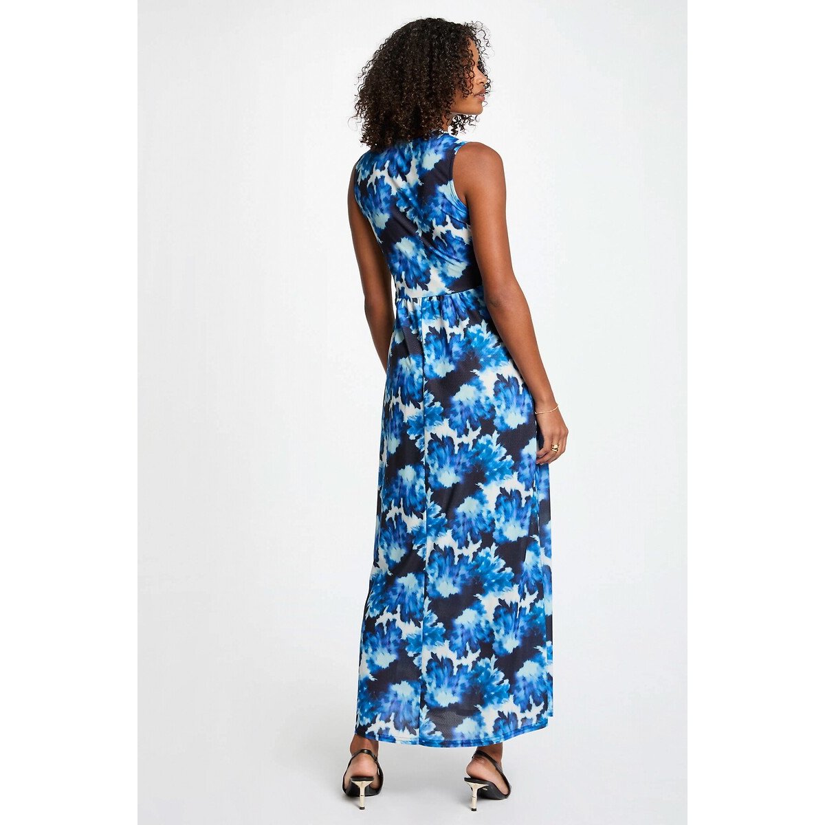 Robe longue droite imprimée imprimé, MORGAN