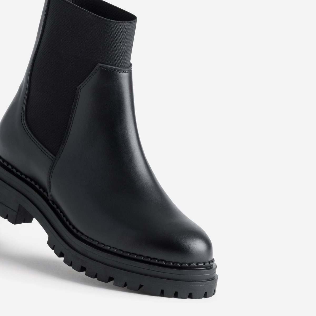 Boots en cuir POEY noir, ERAM