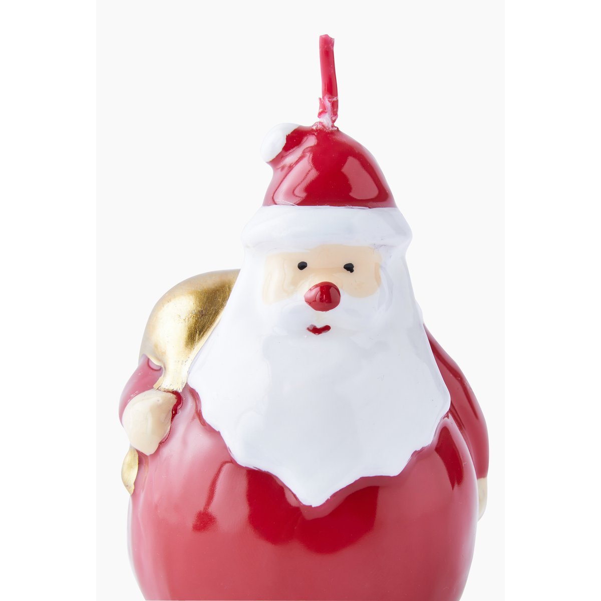 Bougie Père Noel avec hotte rouge, MONOPRIX