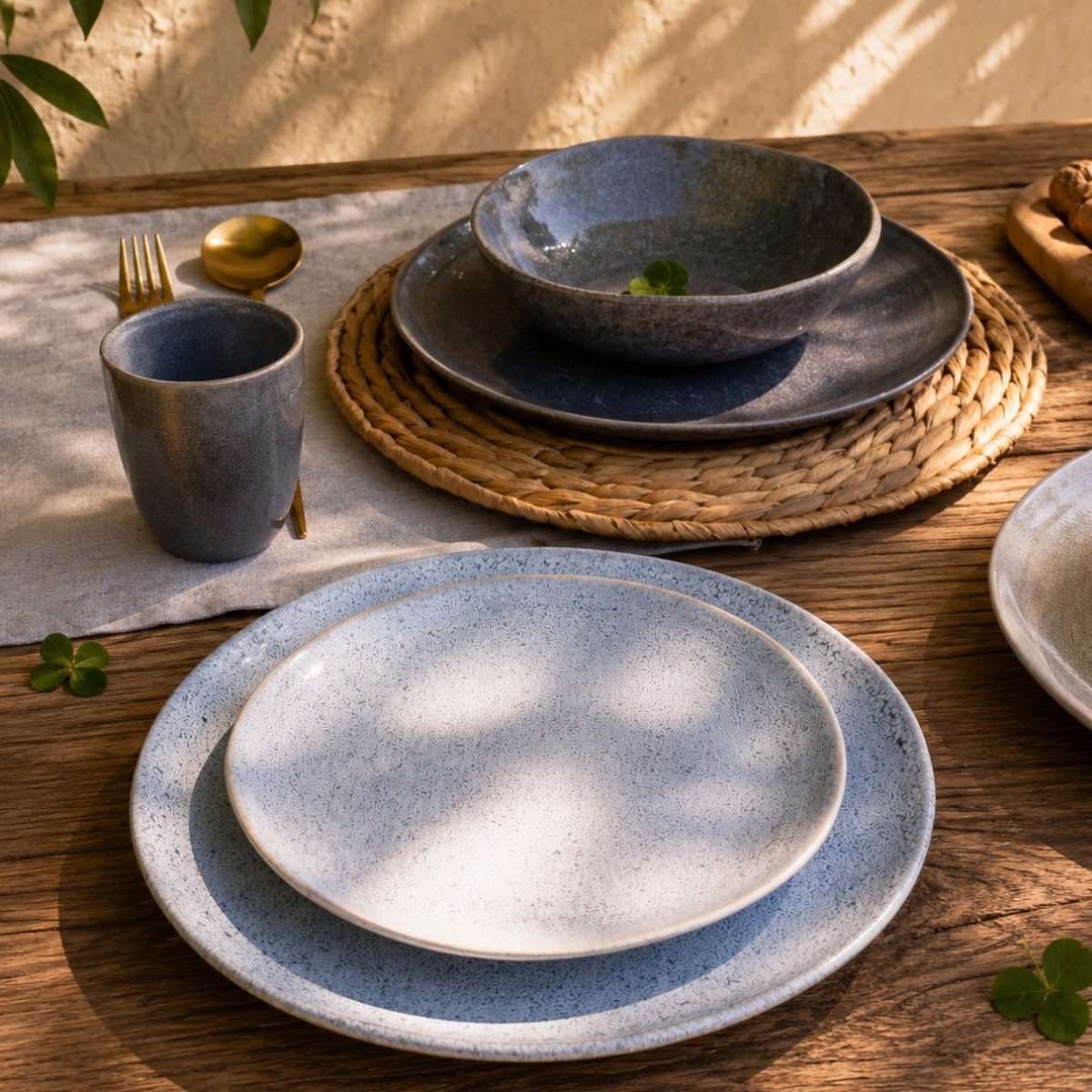 Lot de 6 assiettes à dessert, ZAO gris, ARTIME