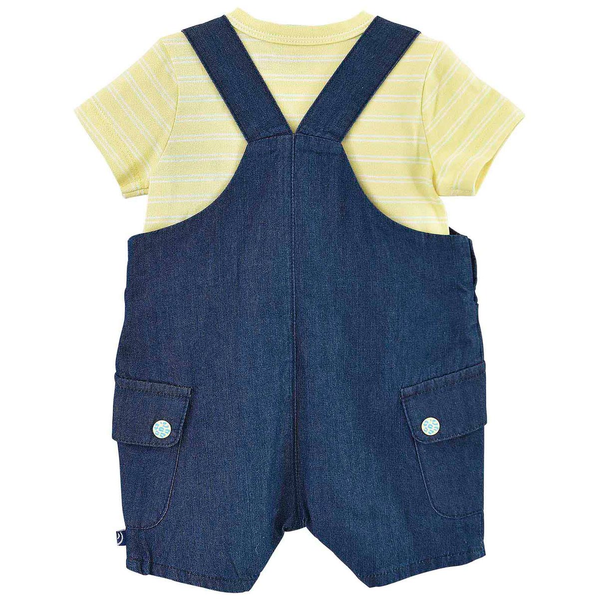 Tee shirt salopette calvin bleu, SUCRE D'ORGE