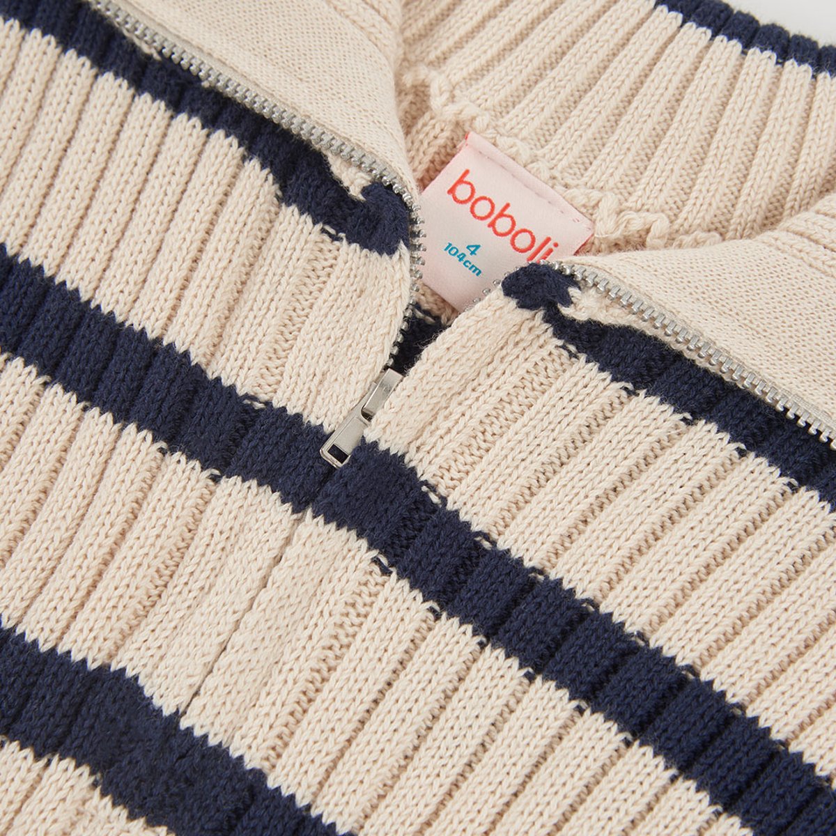 Pull sans manches fille avec coeur brodé blanc, BOBOLI