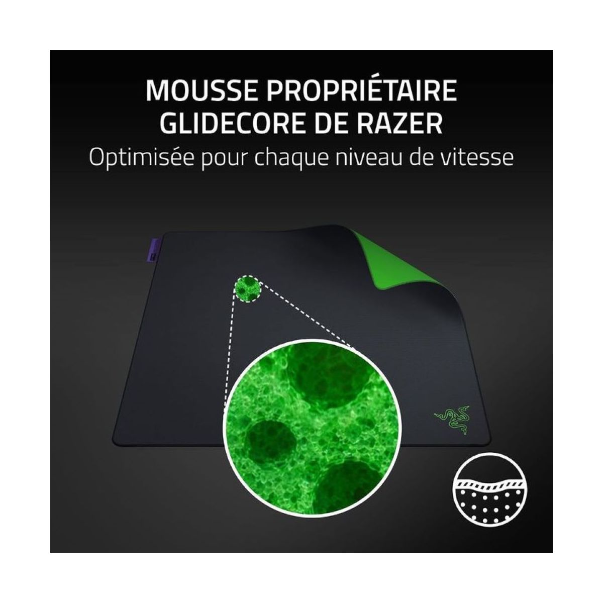 Tapis de souris GIGANTUS V2 PRO L MAX CONTROL couleur unique, RAZER