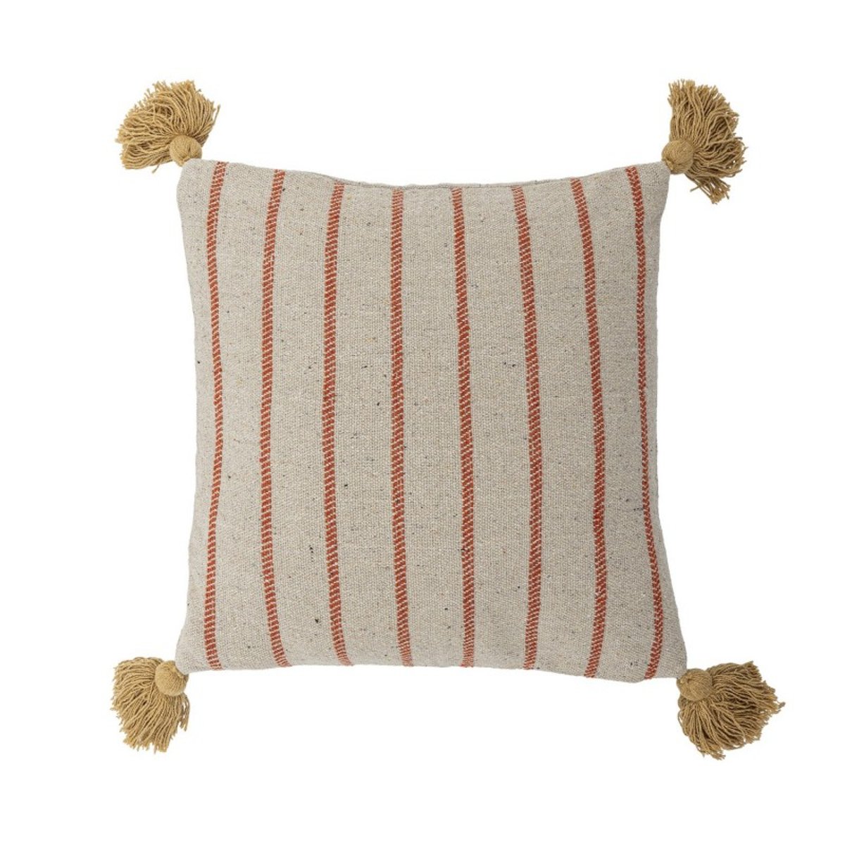 Coussin coton recyclé motif abstrait  EVIAYA bleu, BLOOMINGVILLE