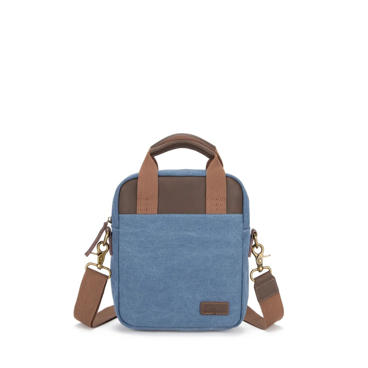 Sacoche en toile et cuir VANEAU denim, OH MY BAG