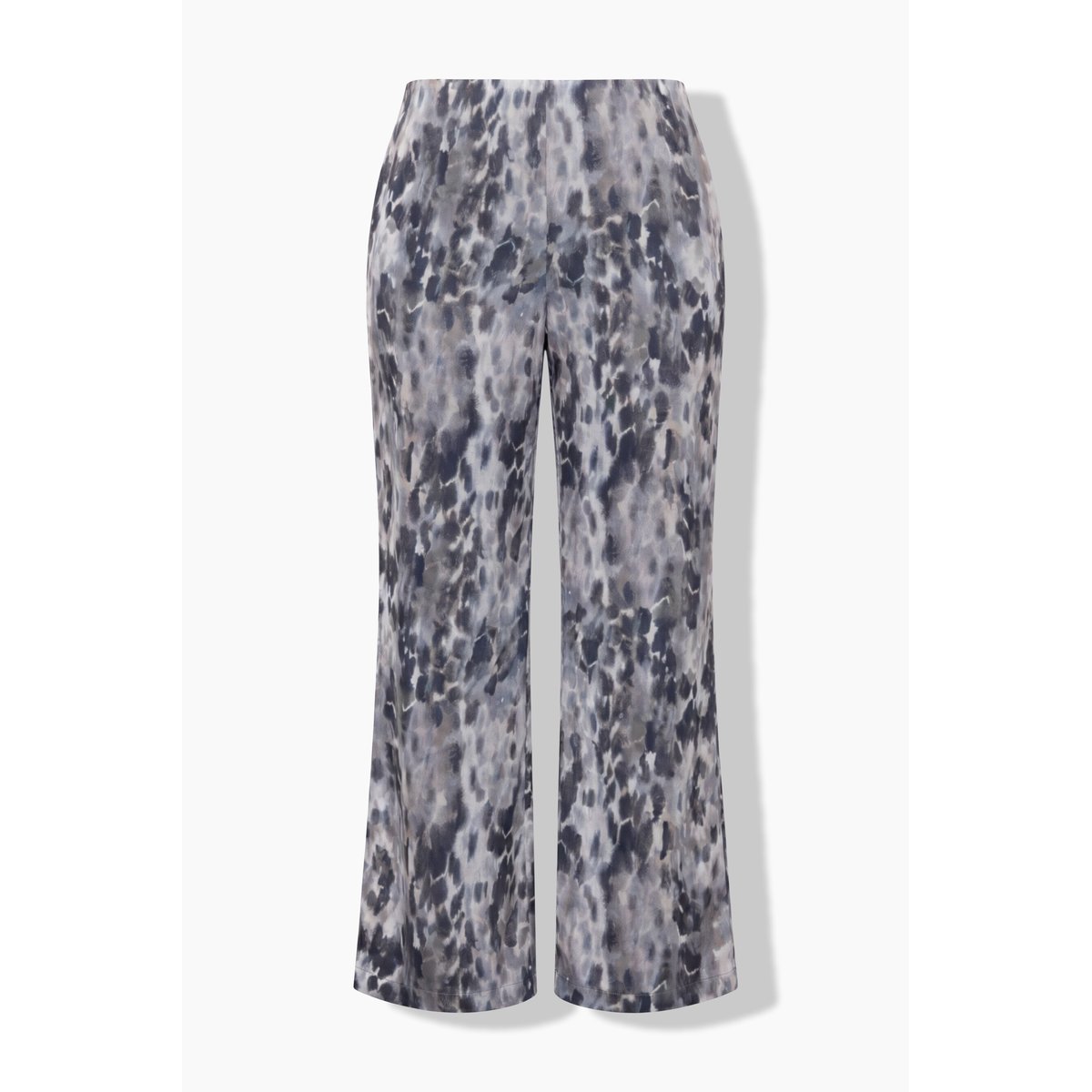 Pantalon Rose en satin, motif léopard gris beige, ULLA POPKEN