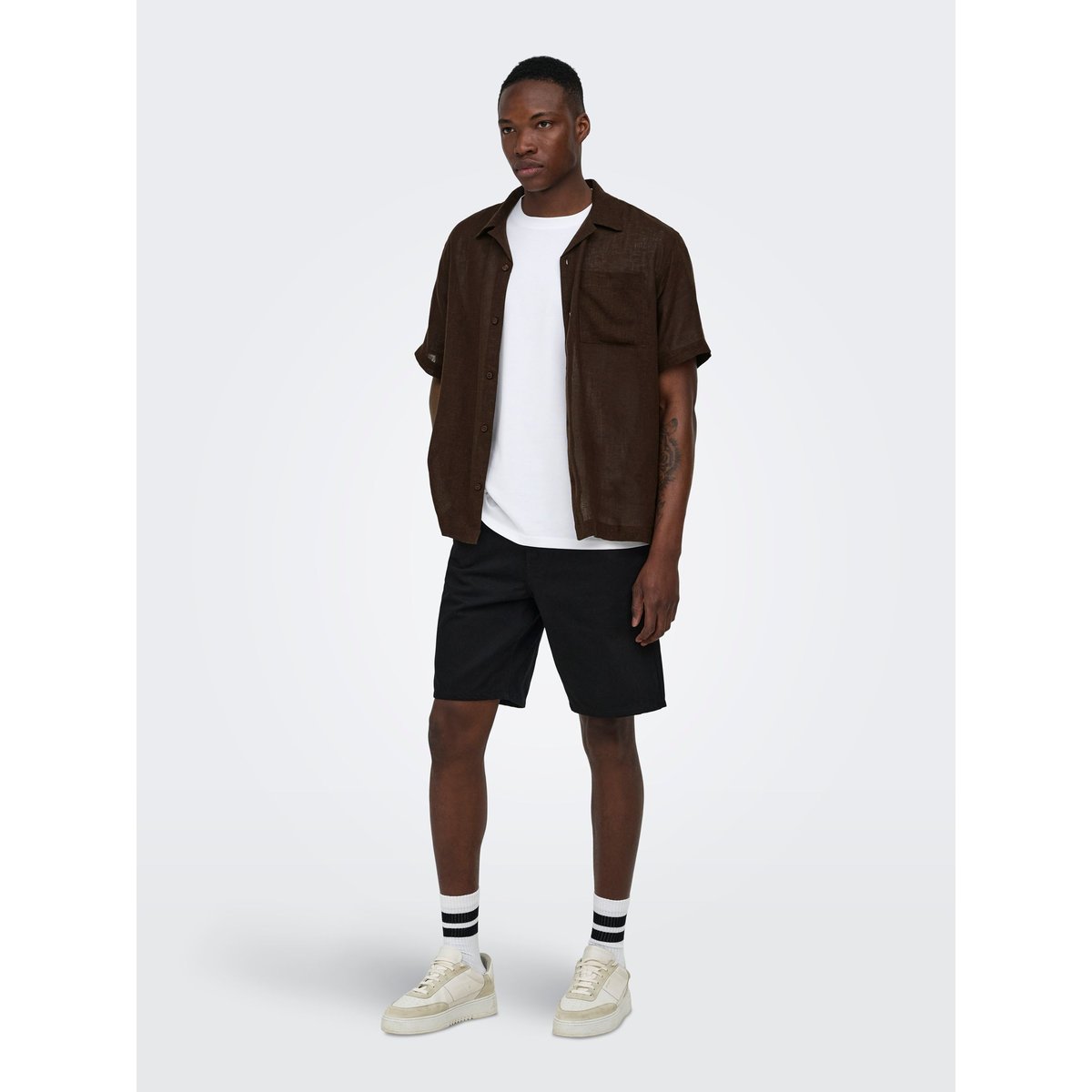Chemise De Vacances coffee bean, ONLY & SONS