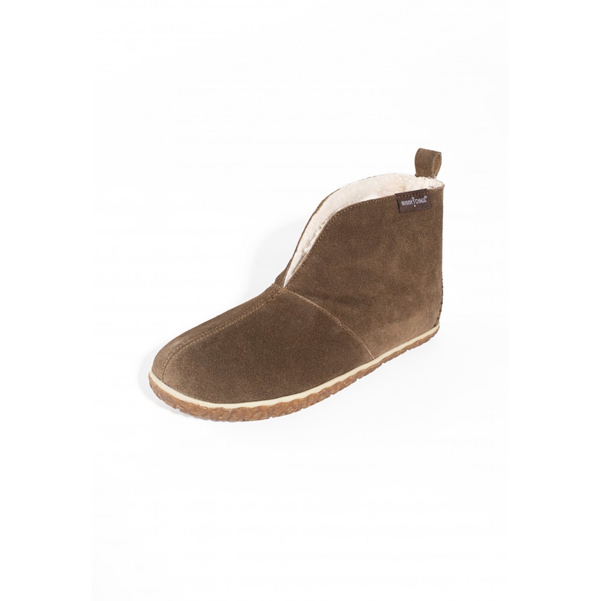 Bottines en daim fourrées en laine TAMSON gris foncé, MINNETONKA