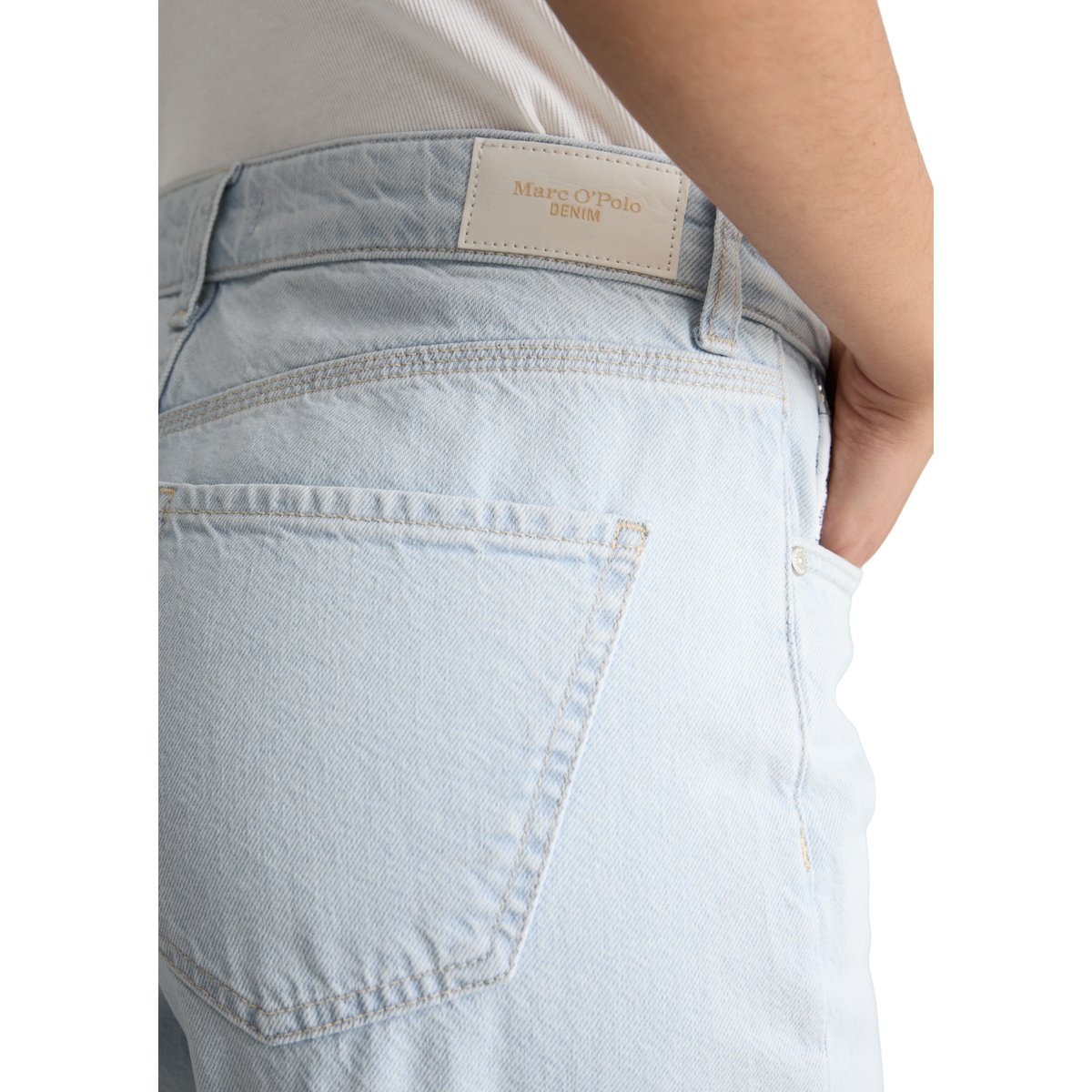 Jeans modèle Tomma large en pur coton organique bleu clair, MARC O’POLO DENIM