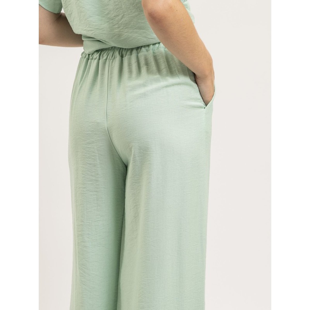 Ensemble Top Et Pantalon Etalia vert amande, DONA LISA