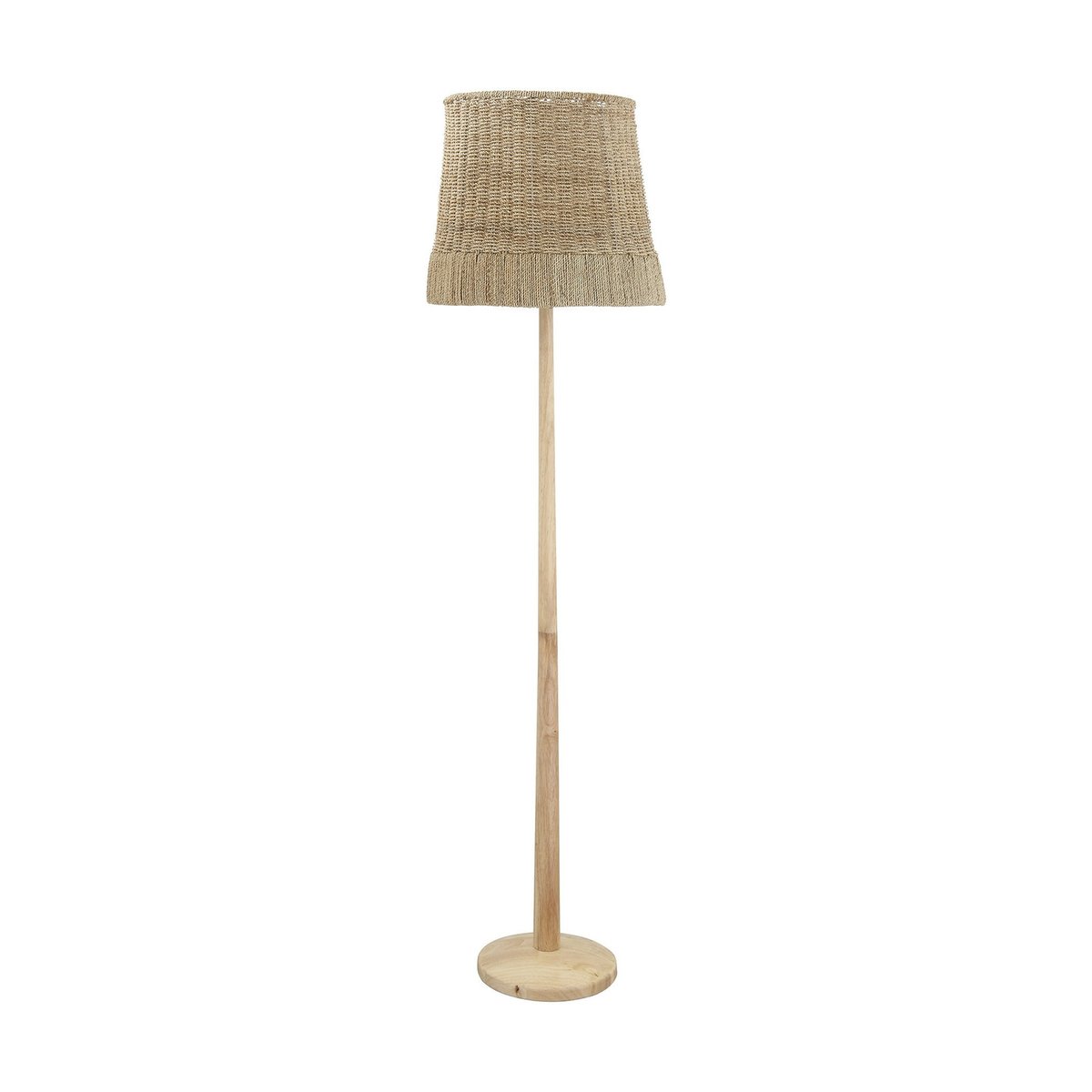 Lampadaire en bois Blanzay beige, BLOOMINGVILLE