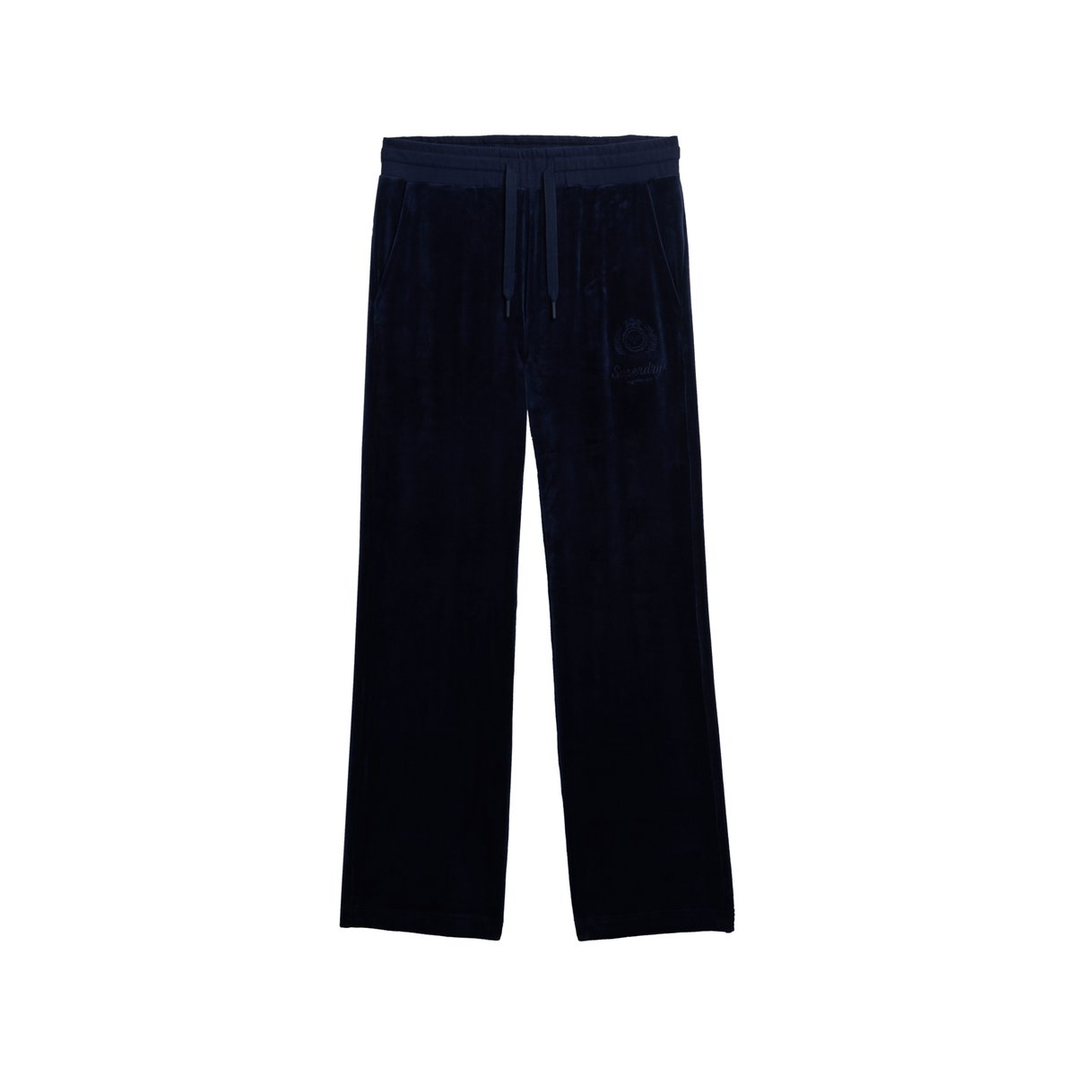 Jogging en velours Country Club bleu marine intense, SUPERDRY