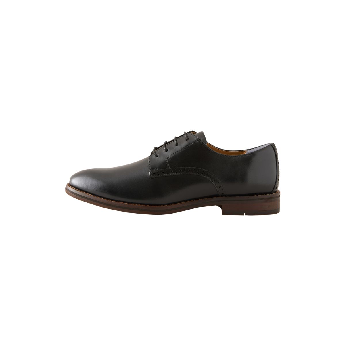 Chaussures derby en cuir marron, NEXT