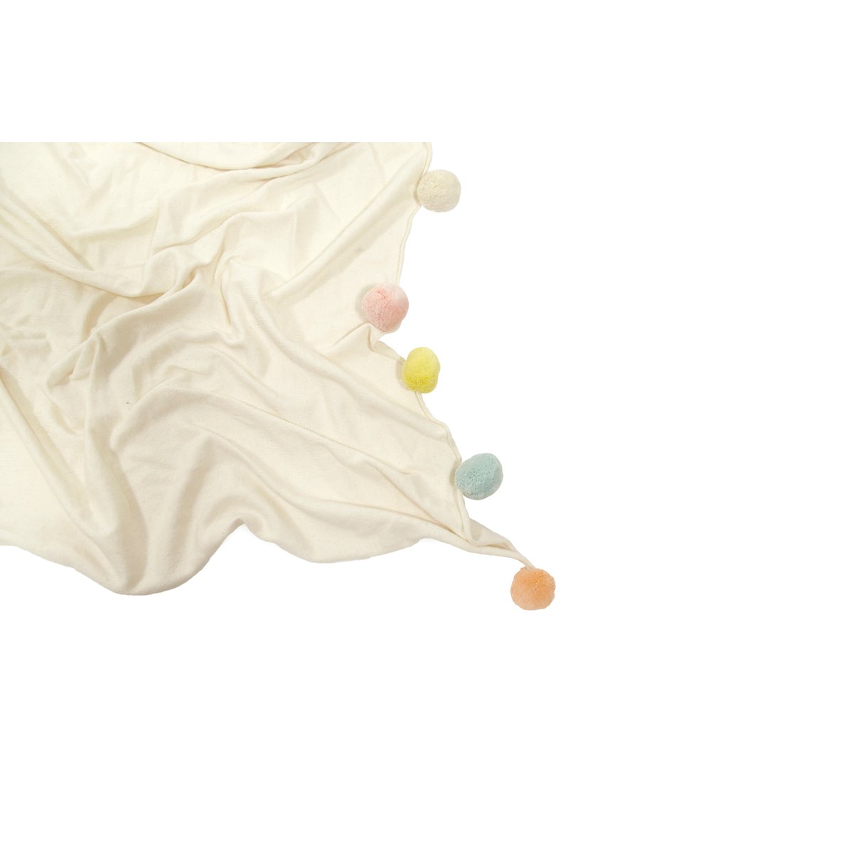 Couverture bébé coton, COLORED SUN beige, HAPPY DECOR KIDS