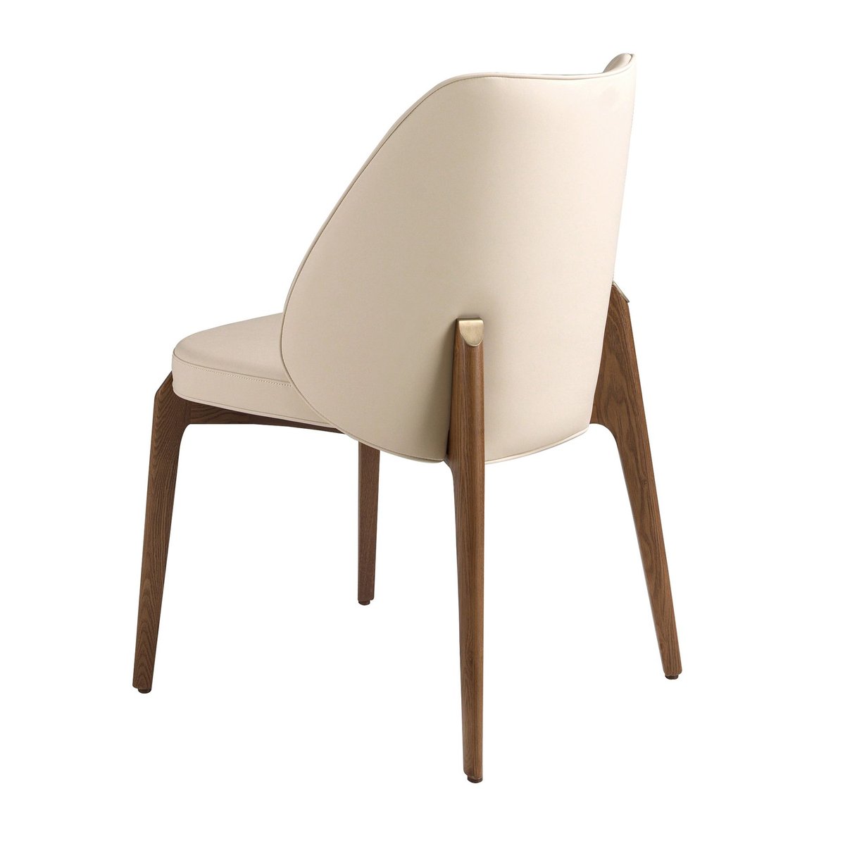 Chaise en similicuir crème noyer | crème, ANGEL CERDA