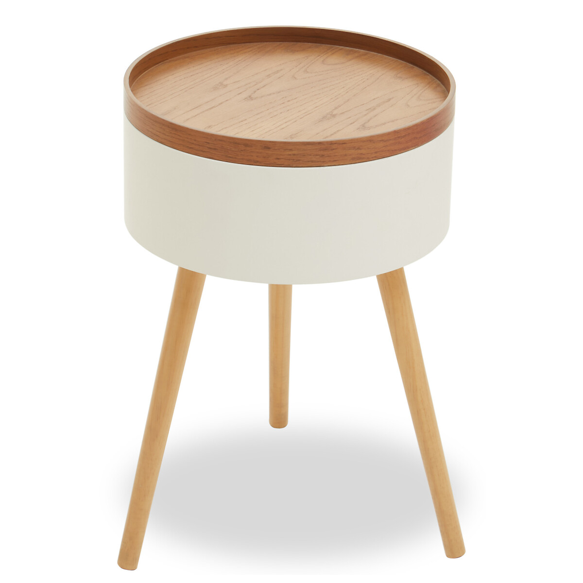 Lars Scandi Storage Side Table natural, SO'HOME