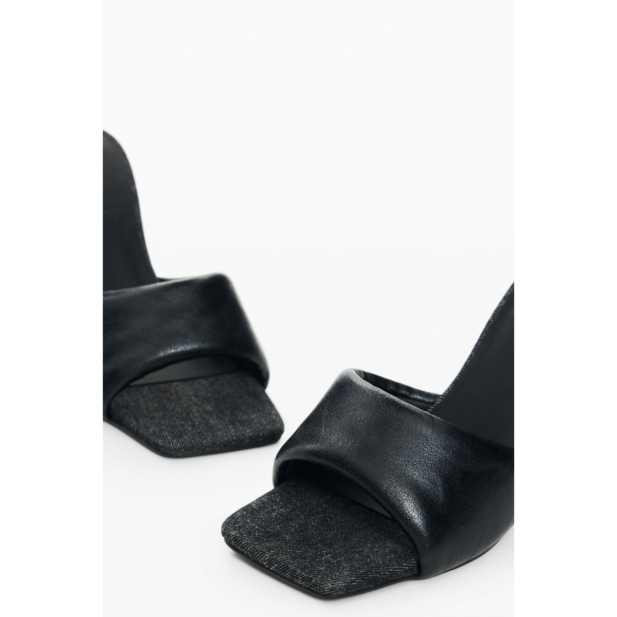 chaussures à talons effet cuir noir, DESIGUAL