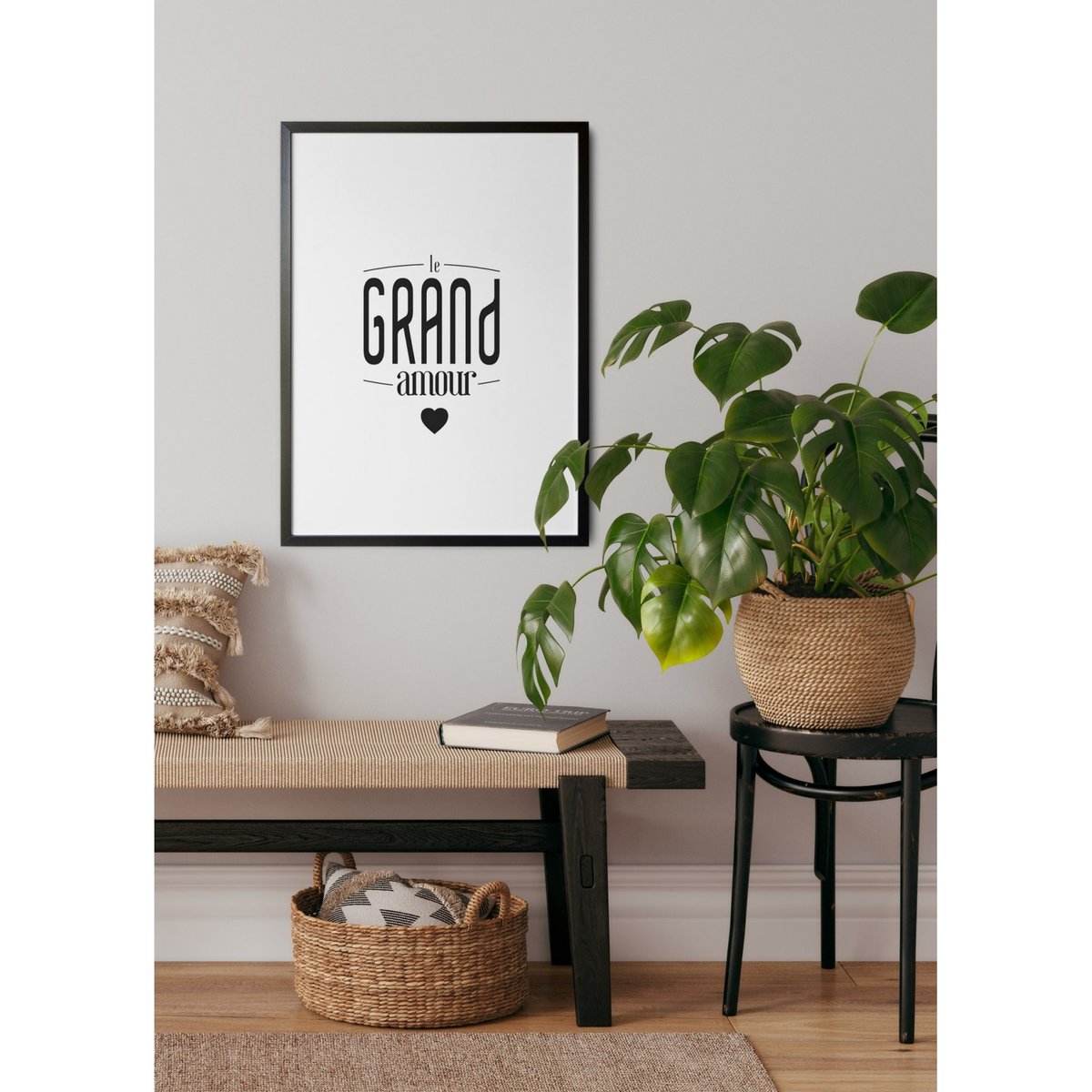 Poster 'Le grand Amour' blanc, L'AFFICHERIE