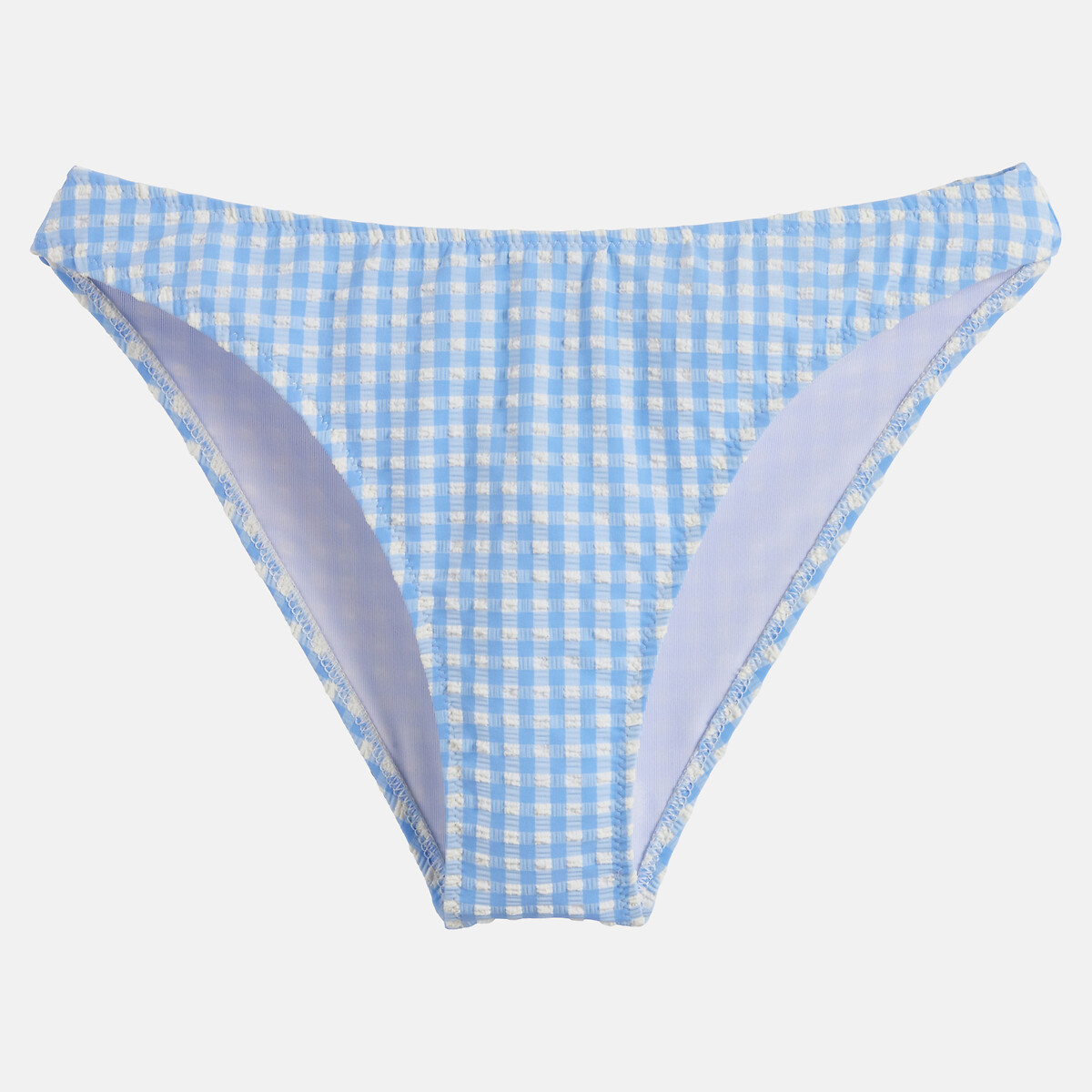 Gingham bikinibroekje, slip, Signature JOHANE vichy blauw, LA REDOUTE COLLECTIONS