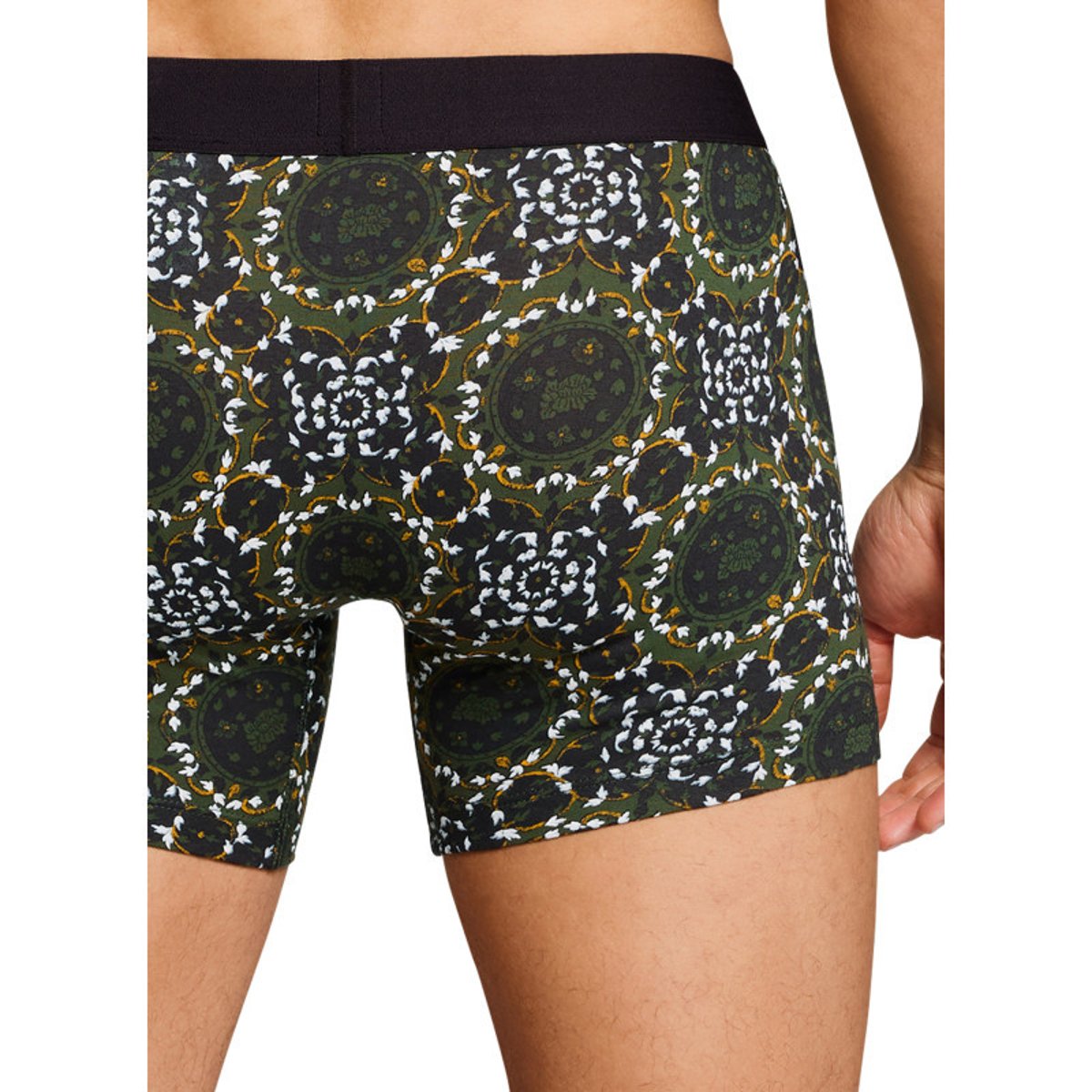 Lot de 2 boxers courts noir et vert en coton avec ceinture élastiquée noir et vert, LEVI'S